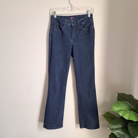 NYDJ Women's Boot Cut Jeans - Dark Blue Size 4P - Picture 1 of 12